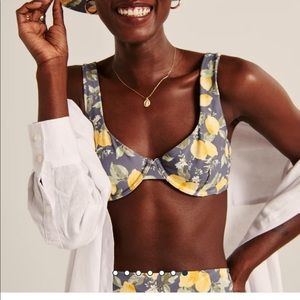 Lemon print bikini set from Abercrombie size small